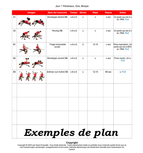exemple exercices