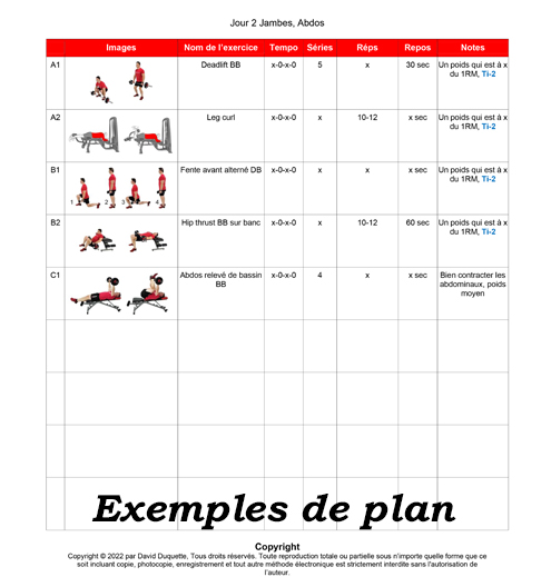 Programme gym plan 01 – Image 6